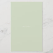 Aquarelltöne Pflanze Brautdusche Einladung (Rückseite)