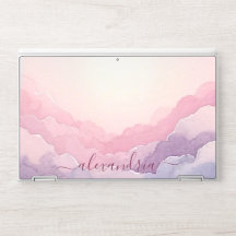 Aquarelltöne Rosa Himmel mit Namen