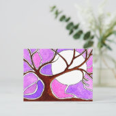 Aquarelltöne und Tintenfisch Postkarte (Stehend Vorderseite)