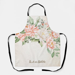 Aquarelltöne Weiße Blume Elegant Schürze