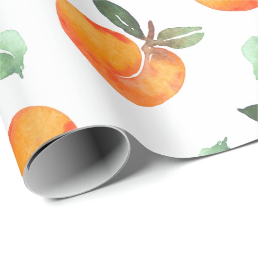 Aquarelltonfrucht Geschenkpapier (Rolleneckpunkt)