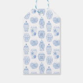 Aquarelltonnen im Ginger Jar-Brautparty Geschenkanhänger (Rückseite)