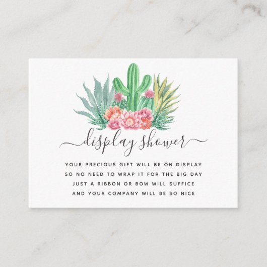 Aquarelltuch Babydusche Dusche Begleitkarte (Vorderseite)