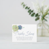 Aquarelltuch Babydusche Dusche Begleitkarte (Stehend Vorderseite)