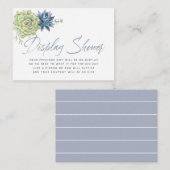 Aquarelltuch Babydusche Dusche Begleitkarte (Vorne/Hinten)