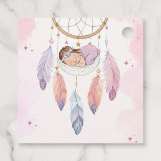 Aquarelltuch Geschenkanhänger (Rückseite)