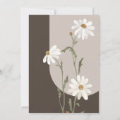 Aquarelltuch in blühender Blume Babydusche Einladung (Rückseite)