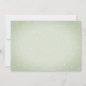 Aquarelltuch Kaktus Dots Babydusche Einladung (Rückseite)