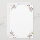 Aquarelltuch, Pampkin, Herbstdusche Einladung (Rückseite)