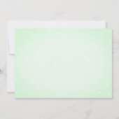 Aquarelltuch Polka Dots Baby Dusche Einladung (Rückseite)