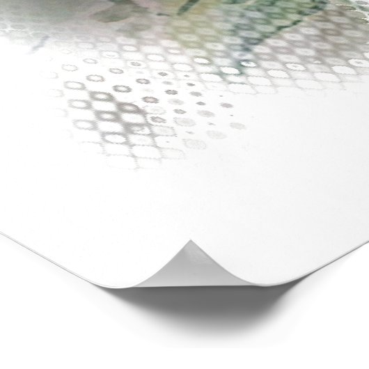 Aquarelltuch Poster (Ecke)