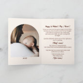 Aquarelltuch und Baby, Erster Muttertag Karte (Innenseite)