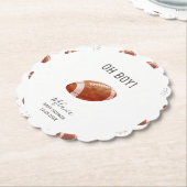 Aquarelltuchdowns in der amerikanischen Fußballwel Untersetzer (angewinkelt)