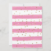 Aquarelltücher und Affodien Frame Quinceanera Einladung (Rückseite)