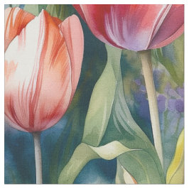Aquarelltulips (Vivid) Stoff