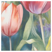 Aquarelltulips (Vivid) Stoff (Nahaufnahme)