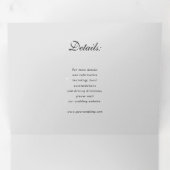 Aquarelltulis Dreifach Gefaltete Einladung (Innen Erste Seite)