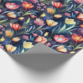 Aquarelltulpen (Abstrakt) Geschenkpapier (Ecke)