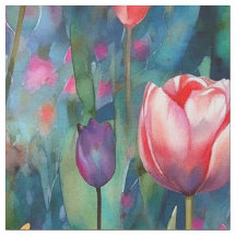 Aquarelltulpen (dunkel)