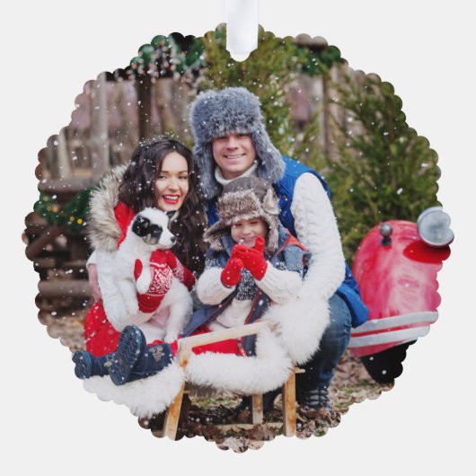 Aquarelltür | Erste Weihnachts-Zuhause Ornament Karte (Rückseite)