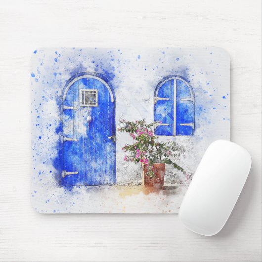 Aquarelltür Mousepad (Mit Mouse)