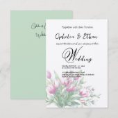 Aquarelltüten, Einladung zur Hochzeit (Vorne/Hinten)