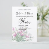 Aquarelltüten, Einladung zur Hochzeit (Stehend Vorderseite)