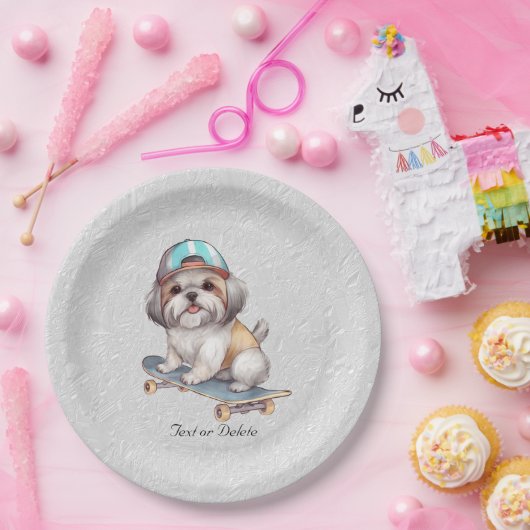 Aquarelltzu-Papierplatte Pappteller (Party)