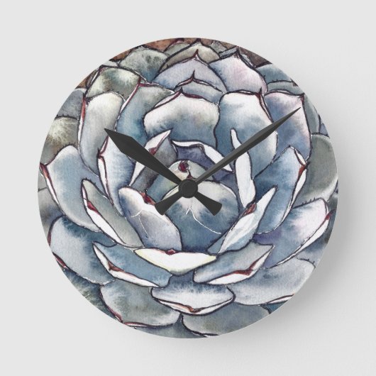 Aquarelluhr Runde Wanduhr (Vorderseite)