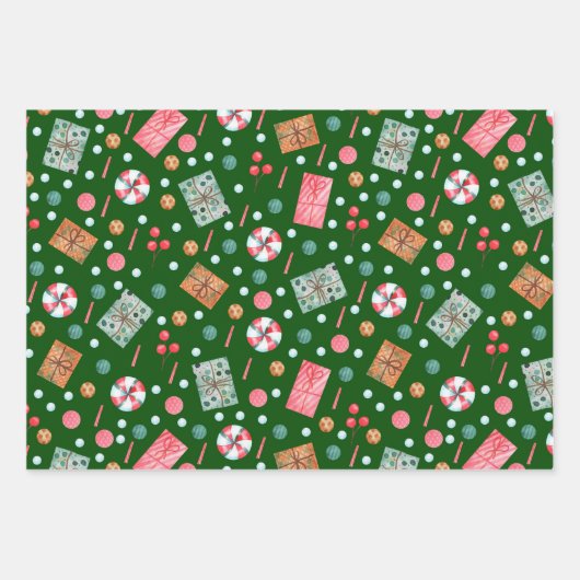 Aquarellurlaub farbig geschenkpapier set (Vorderseite)