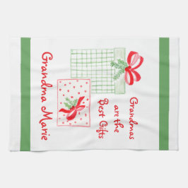 Aquarellurlaub PERSONALISIEREN Oma Geschirrtuch