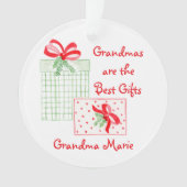 Aquarellurlaub PERSONALISIEREN Oma Ornament (Vorderseite)