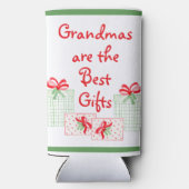 Aquarellurlaub PERSONALISIEREN Oma Selters Dosenkühler (Rückseite)