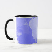 Aquarellveilchenmuster Tasse (Links)