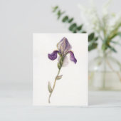 Aquarellviolett Postkarte (Stehend Vorderseite)