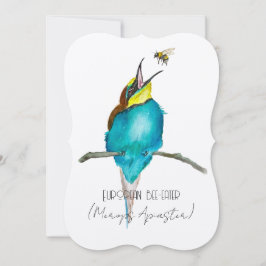 Aquarellvogel (europäischer Bienenfresser) Einladung