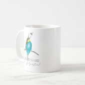 Aquarellvogel (europäischer Bienenfresser) Kaffeetasse (Vorderseite Links)