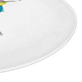 Aquarellvogel (europäischer Bienenfresser) Schneidebrett (Ecke)