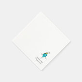 Aquarellvogel (europäischer Bienenfresser) Serviette (Ecke)