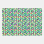 Aquarellvögel Geschenkpapier Set (Vorderseite)