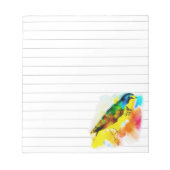 Aquarellvogel Notizblock (Vorderseite)