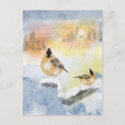 Aquarellvögel Postkarte | Beautiful Bird (Vorderseite)