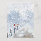 Aquarellvögel Postkarte | Künstlerische Natur (Vorderseite)