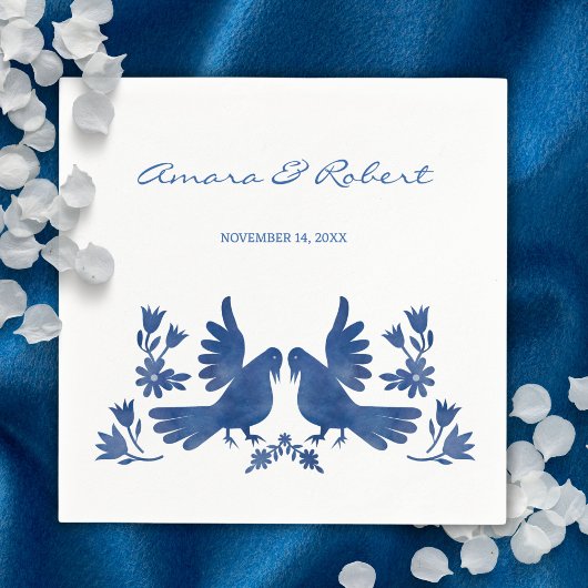 Aquarellvögel Serviette