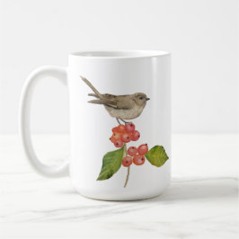Aquarellvögel "Sylvia curruca" Kaffeetasse