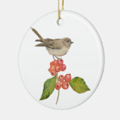 Aquarellvögel "Sylvia curruca" Keramik Ornament (Links)