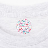 Aquarellvögel und Blume Individuelle Name Etiketten (Befestigt)