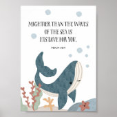 Aquarellwal Christliche Kinder Bibel Vers Print Poster (Vorne)