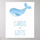 Aquarellwal - Karten und Geschenke Poster (Vorne)