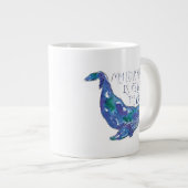 Aquarellwal - Liebe so groß wie der Ozean Jumbo-Tasse (Vorderseite Rechts)